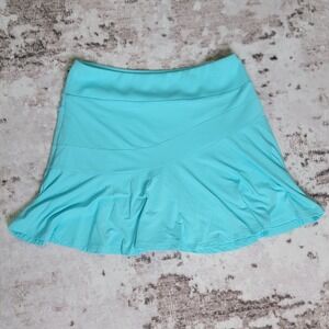 IBKUL Solid Flounce Pull On Skort Size Small  Golf Tennis Soft Lightweight